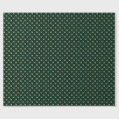 Elegant donkergroen goud custom monogram initiaal cadeaupapier (Vlak)