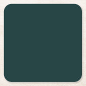 Elegant donkergroen kartonnen onderzetters (Voorkant)