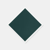 Elegant donkergroen servet (Hoek)