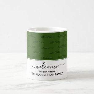 Elegant Donkergroen WELKOM AAN ONZE Gast Koffiemok