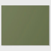 Elegant donkergroene effen kleur geschenk cadeaupapier (Vlak)
