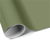Elegant donkergroene effen kleur geschenk cadeaupapier (Rol Hoek)
