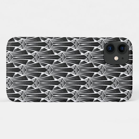Elegant donkerkunstdeco abstracte geometrische ele Case-Mate iPhone case (Achterkant (horizontaal))