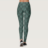 Elegant donkerkunstdeco abstracte geometrische ele leggings (Achterkant)