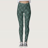 Elegant donkerkunstdeco abstracte geometrische ele leggings (Voorkant)