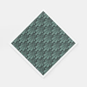 Elegant donkerkunstdeco abstracte geometrische ele servet (Hoek)