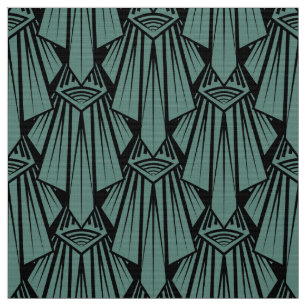 Elegant donkerkunstdeco abstracte geometrische ele stof