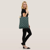 Elegant donkerkunstdeco abstracte geometrische ele tote bag (Op model)