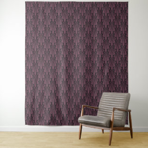 Elegant donkerkunstdeco abstracte geometrische ele wandkleed