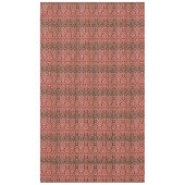 Elegant  Donkerrood Beige Damast Weave Tafelkleed (Voorkant)