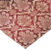 Elegant  Donkerrood Beige Damast Weave Tafelkleed (Gekanteld)