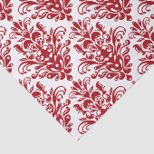 Elegant donkerrood  damast patroon tissuepapier (Detail)