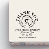 Elegant Donut dank u naam bakkerij Rubberstempel
