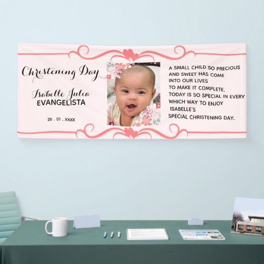 Elegant DOOPDAG Event Pink Party Spandoek (Beurs)