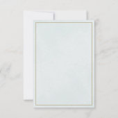 Elegant doopsel bedankkaart voor Baby (Achterkant)