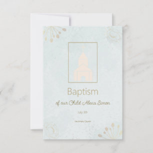 Elegant doopsel RSVP-kaart voor Baby RSVP Kaartje