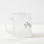 Elegant douanenaam monogram vorst mok (Links)