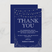 Elegant Double Celebration Birthday Party Bedankkaart (Voorkant / Achterkant)