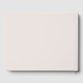 Elegant Double Happiness Pink White Modern Wedding Gastenboek (Achterkant)