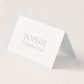 Elegant Double-Sided Wedding Place Card Kaart (Voorkant)