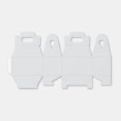 Elegant Dove Gray Thank You Favor Box Bedankdoosjes (Uitgevouwen)