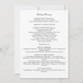 Elegant Downloadable Katholiek Huwelijksmassa Prog Kaart (Achterkant)