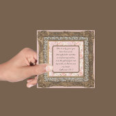 Elegant  downloadbaar bruin Lijst Feestdagenkaart