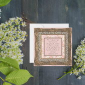 Elegant  downloadbaar bruin Lijst Feestdagenkaart