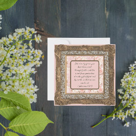 Elegant downloadbaar bruin Lijst Feestdagenkaart