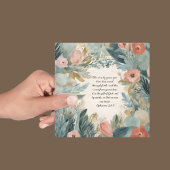 Elegant  downloadbaar Floral Lijst Feestdagenkaart