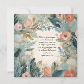 Elegant  downloadbaar Floral Lijst Feestdagenkaart (Voorkant)