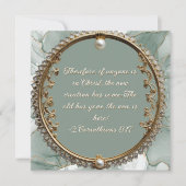 Elegant  downloadbaar Gold Pearl Lijst Feestdagenkaart (Voorkant)