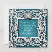 Elegant  downloadbaar kant Lijst Feestdagenkaart (Voorkant)