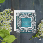 Elegant  downloadbaar kant Lijst Feestdagenkaart