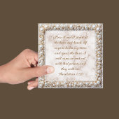 Elegant  downloadbaar Pearl Lijst Feestdagenkaart