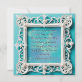 Elegant  downloadbaar wit Lijst Feestdagenkaart (Voorkant)