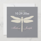 Elegant Dragon Fly Save the Date (Voorkant)