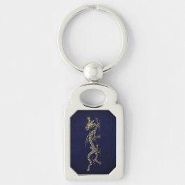 Elegant Dragon Metal Sleutelhanger