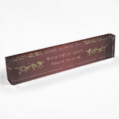 Elegant Dragon Red Metallic Desk Naambordje