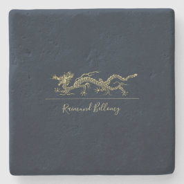 Elegant Dragon Stenen Onderzetter