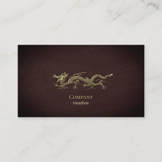 Elegant Dragon Visitekaartje (Voorkant)