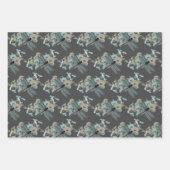 Elegant Dragonflies Blue Pattern Inpakpapier Vel (Voorkant 2)