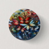 Elegant Dragonflies Button (Voorkant)