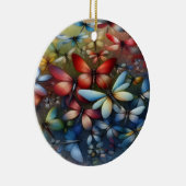 Elegant Dragonflies Keramisch Ornament (Rechts)