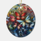 Elegant Dragonflies Keramisch Ornament (Links)