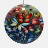 Elegant Dragonflies Keramisch Ornament (Achterkant)