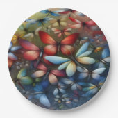 Elegant Dragonflies Papieren Bordje (Voorkant)