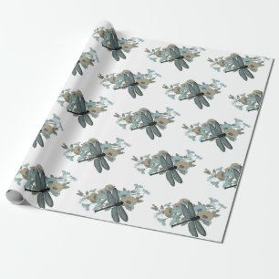 Elegant Dragonflies Patroon Cadeaupapier