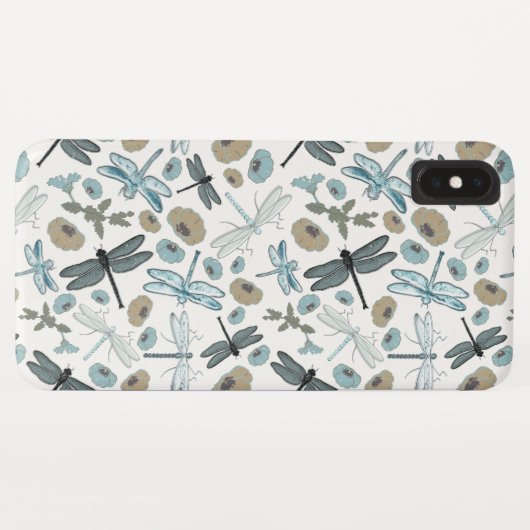 Elegant Dragonflies Patroon Case-Mate iPhone Case (Achterkant (horizontaal))