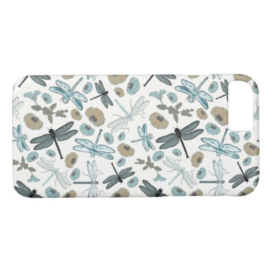 Elegant Dragonflies Patroon Case-Mate iPhone Case (Achterkant (Horizontaal))